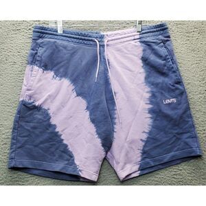 Levi's Athletic Shorts Mens Large Multi Tie Dye Pockets Elastic Waist Drawstring